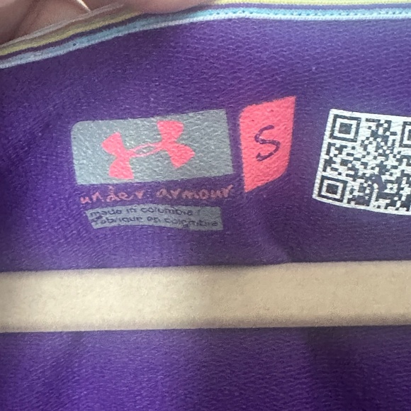Under Armour Size Small Hooded Sleeveless Athletic Tennis Dress Purple Pink - Picture 2 of 8